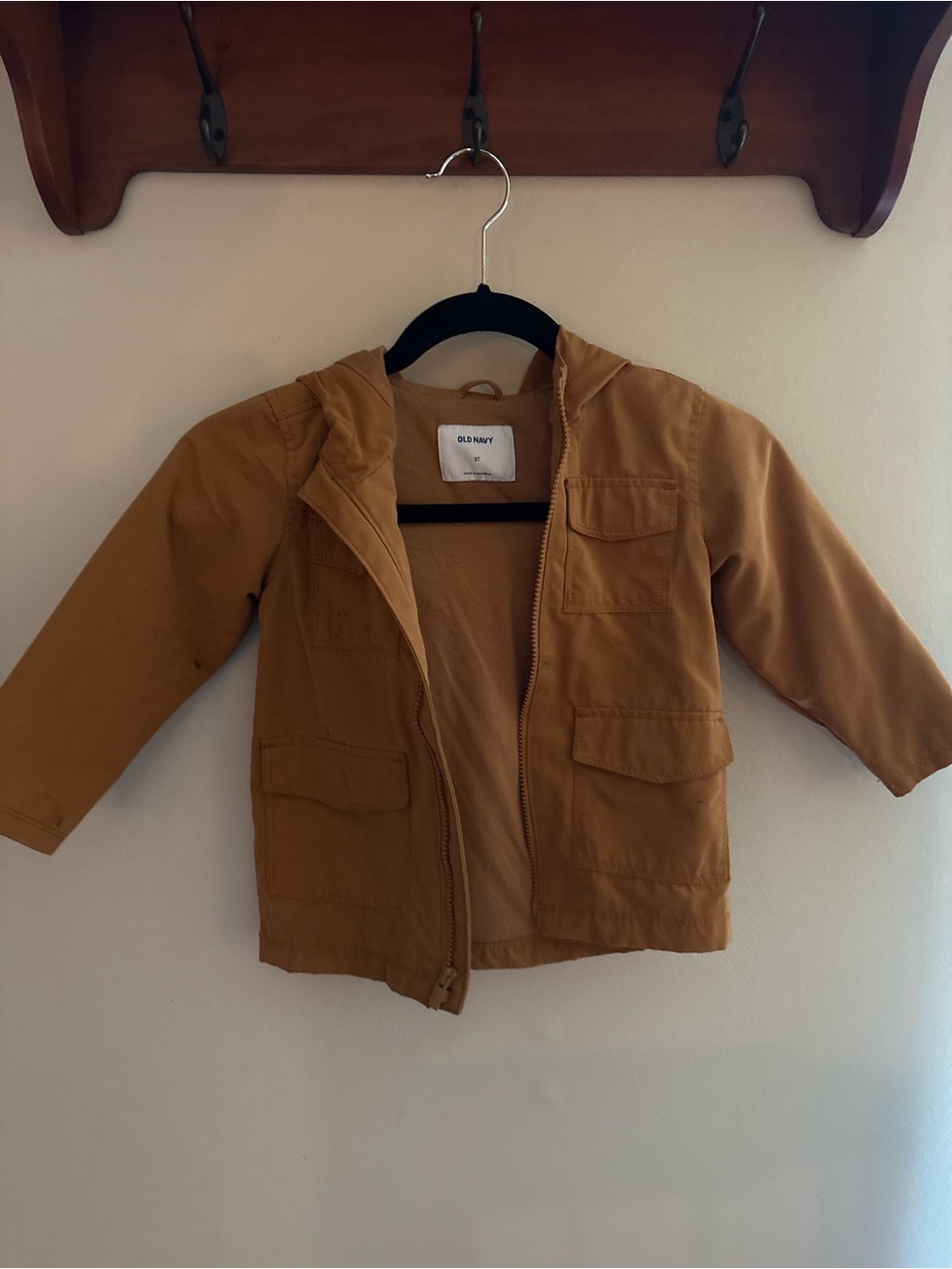 Old Navy Toddler Hooded Utility Jacket - Tan